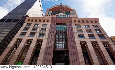 Humana Tower In Louisville - Louisville. Kentucky - June 14, 2019