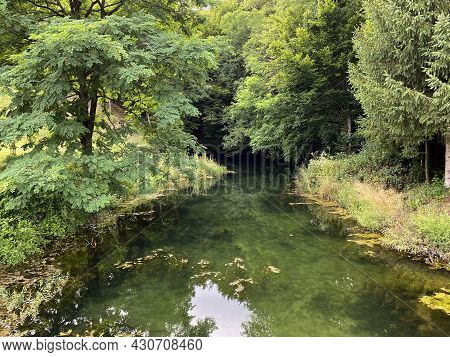 Water Source Of The Zagorska Pec In Desmerice Or Zagorska Cave Water Spring - Ogulin, Croatia (izvor