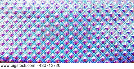 Rainbow And Holographic Texture. Glittering Trendy Background.