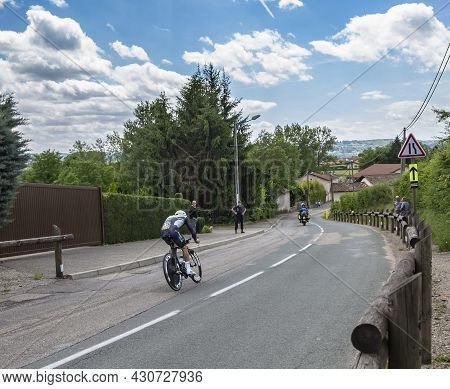 Bourgoin-jallieu, France - 07, May, 2017: The Algerian Cyclist Youcef Reguigui Of Team Sky Riding Du