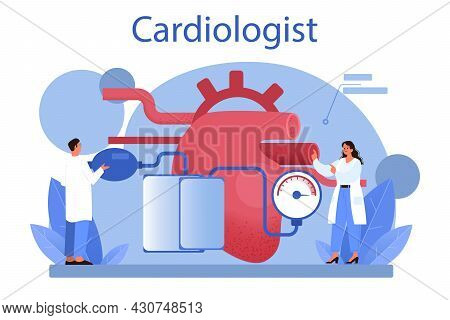 Cardiologist Concept. Idea Of Heart Care And Medical Diagnostic