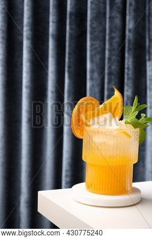 Tropical Cocktail Or Freshness Orange Lemonade, Mai Tai.