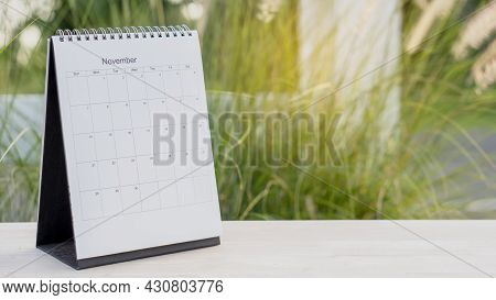 2021 Calendar Desk Place On Table. Desktop Calender For Planner To Plan Agenda, Timetable, Appointme
