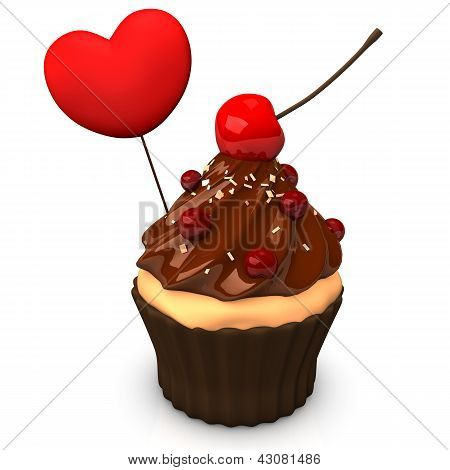 Cupcake Choco hjerte