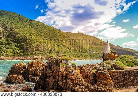 Beautiful Rocky Knysna Heads In Garden Route In Western Cape In South Africa Where Lagoon Meets The 