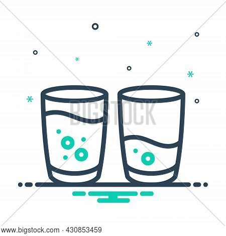 Mix Icon For Few Some Not-many Glass Water Succinct Trifling Slight Insignificant Frivolous