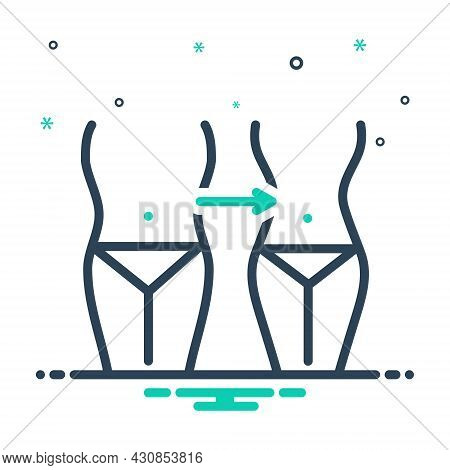 Mix Icon For Reduction Lack Decrease Shortage Deficiency Scarcity