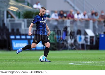 Milano, 21 August 2021. Milan Skriniar Of Fc Internazionale  In Action During The Serie A Match Betw