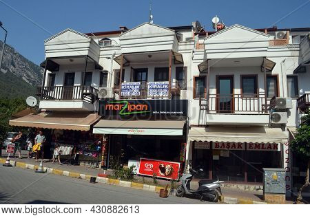 Akyaka - slow city in Turkey.August 1,2021. Mugla,Turkey