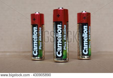 Shenzhen - Circa August 2021: Camelion 1.5 V Aaa Battery