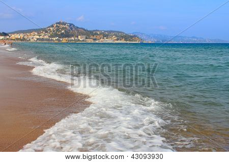 Blanes v létě. Costa Brava, Girona.