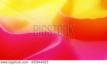 Stylish Abstract Background, Surface Of Soft Translucent Material Like Peach Jelly. Creative Soft Br