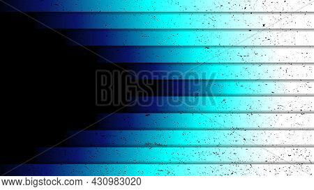 Gradient Three-dimensional Stylish Stripes In The Blue Shadow. Vector Illustration