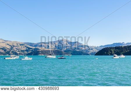 Akaroa,new Zealand - May 12,2016 : Akaroa Which Is Located At The South Island Of New Zealand.