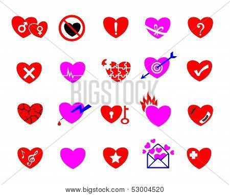 Colorful Heart Concept