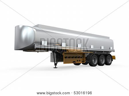Oil Tank Truck Isolated