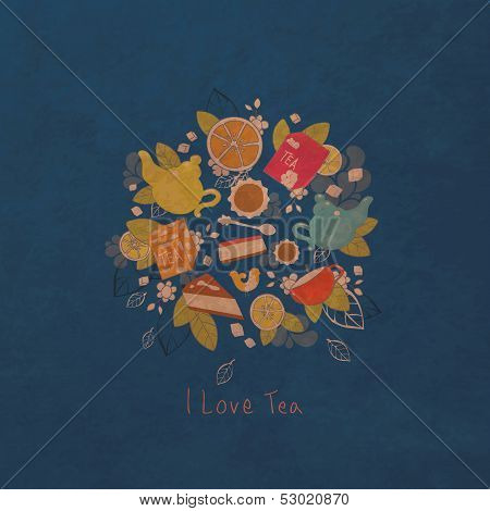 Vintage Tea Background