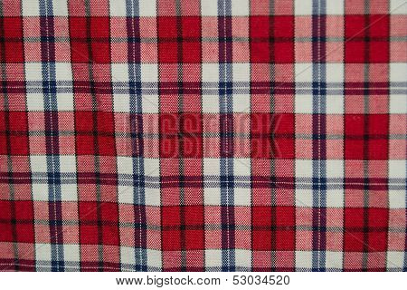 Red grid fabric texture