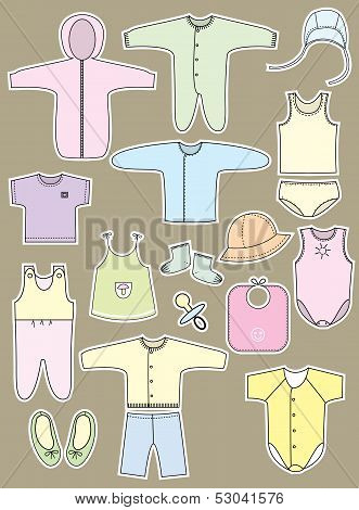 Clothes And Objects For Baby
