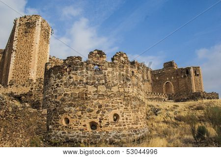 San Martin De Montalban, Toledo, Espasï¿½a, Montalban Castle, Towers, Facade