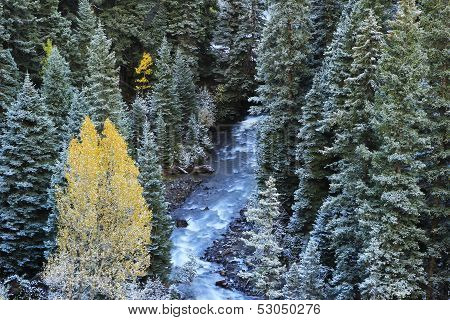 Mount Sneffels Range With Fresh Snow, Colorado