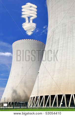 Nuclear power plant Temelin in Czech Republic Europe 