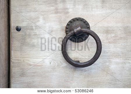 Old Door Knocker In Florence