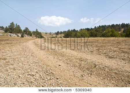 Bela paisagem deserta