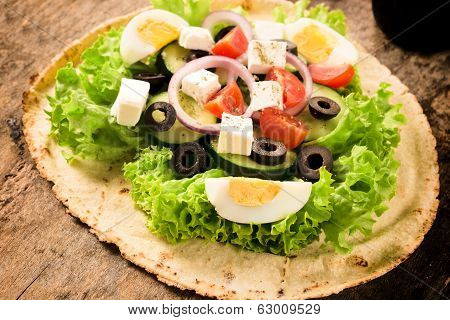 Tortilla And Salad