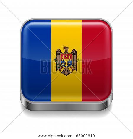 Metal  icon of Moldova