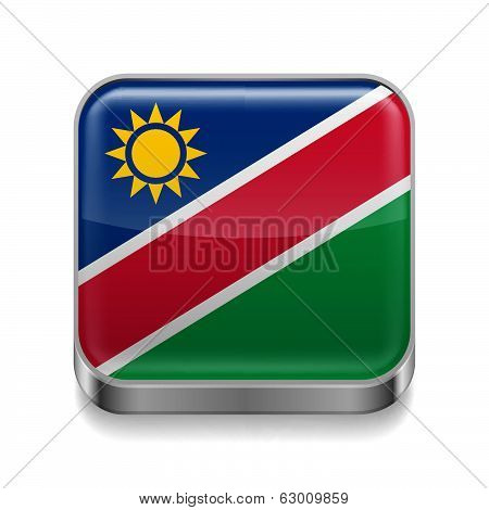 Metal  icon of Namibia