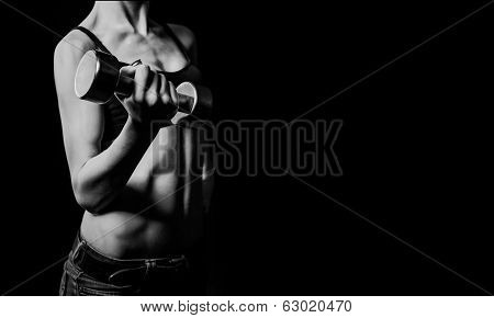 beautiful woman bodybuilder