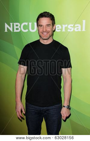 LAS VEGAS - APR 8:  Eddie McClintock at the NBCUniversal Summer Press Day at Huntington Langham Hotel on April 8, 2014 in Pasadena, CA