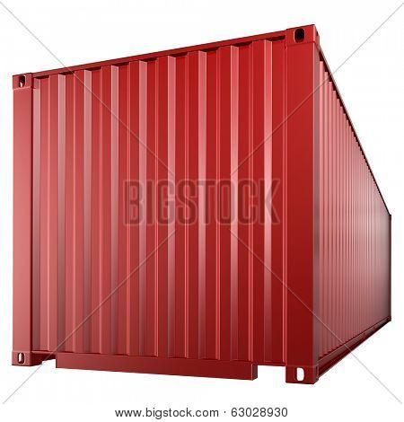 3d rendering of a shipping 40ft container