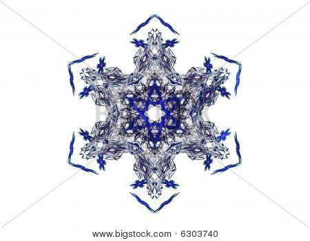 blau Eiskristall