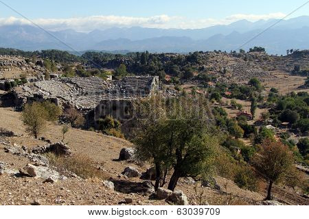 Ancient Theater And Village