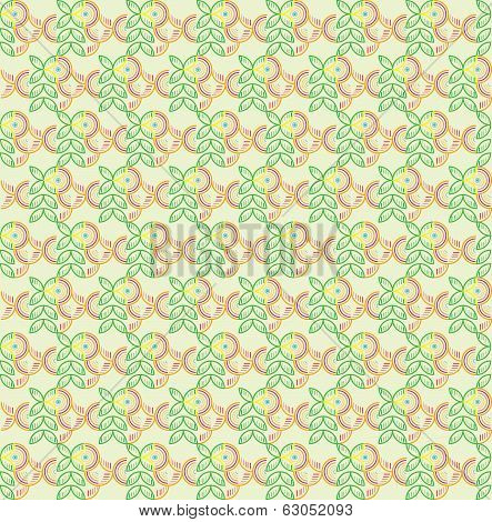 Abstract Seamless Bird Pattern