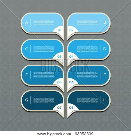 Modern time line design template. eps 10