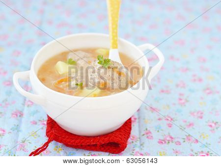 Soup With Quenelles