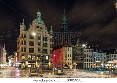 Hojbro Square In Evening, Copenhagen