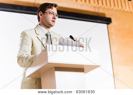 male speaker