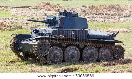 light tank Panzer 38 (t) at the summer
