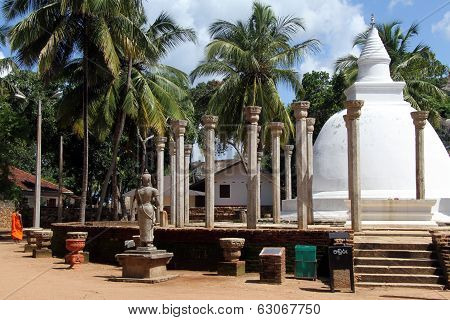 Monk And Stupa