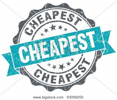 Cheapest Turquoise Grunge Retro Vintage Isolated Seal