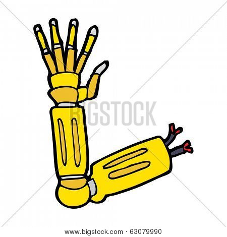 cartoon robot arm