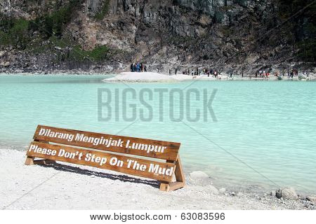 Sign And Lake
