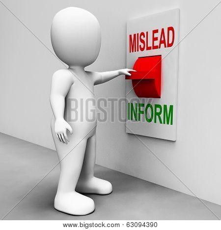 Mislead Inform Switch Shows Misleading Or Informative Advice