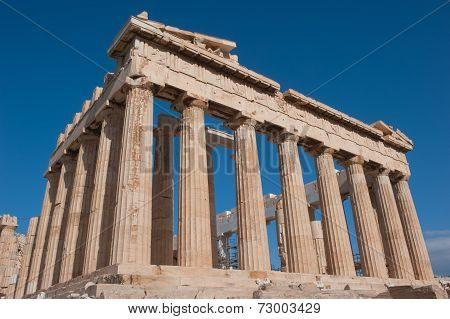 Parthenon On The Acropolis Of Athens