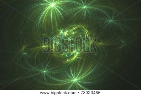Crab nebula- the abstract illustration