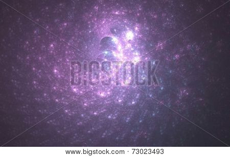 Crab nebula- the abstract illustration